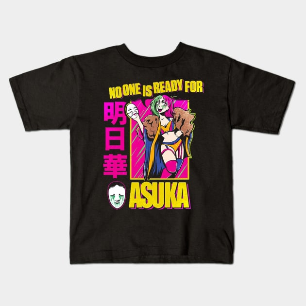 Asuka No One Is Ready For Asuka Kids T-Shirt by Holman
